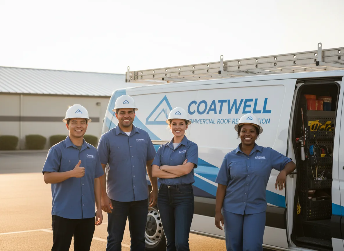 Commercial roof coating company in Miles, IA