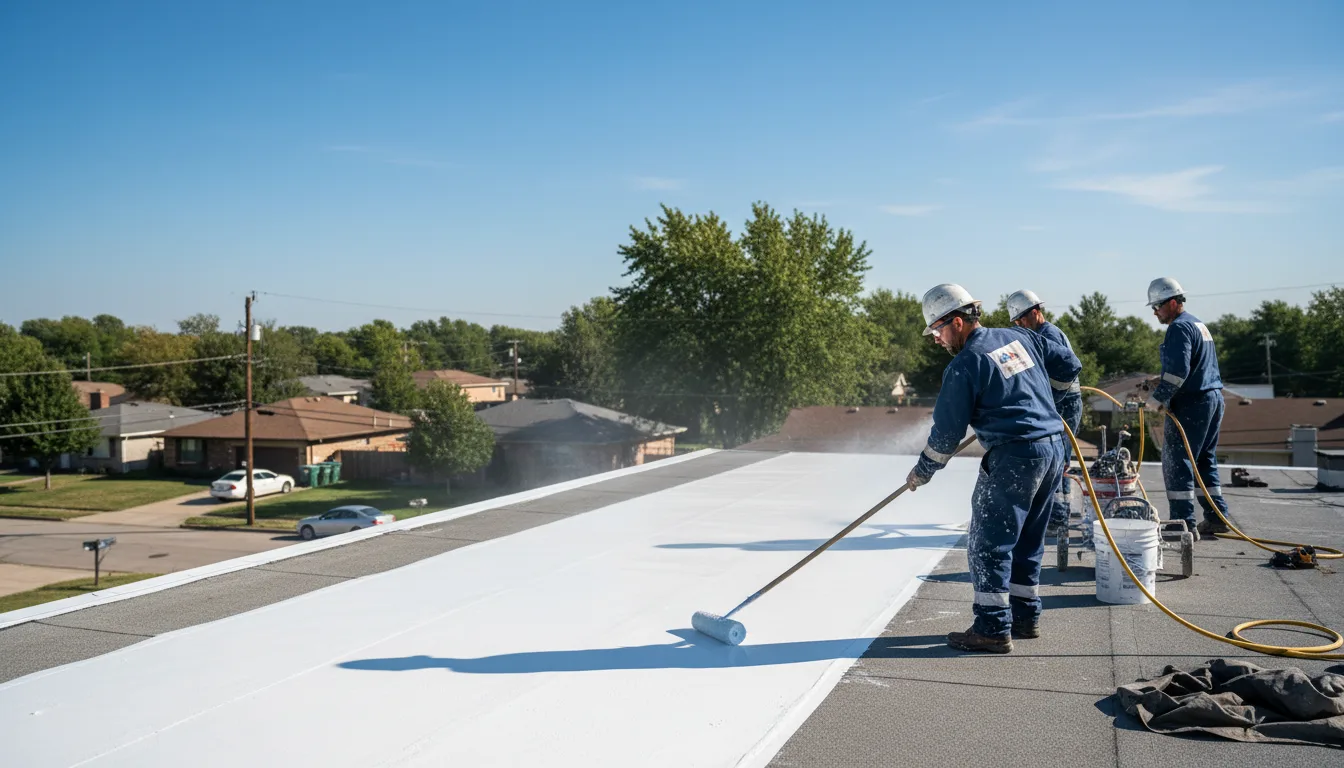 Commercial roof coating in Miles, IA near me